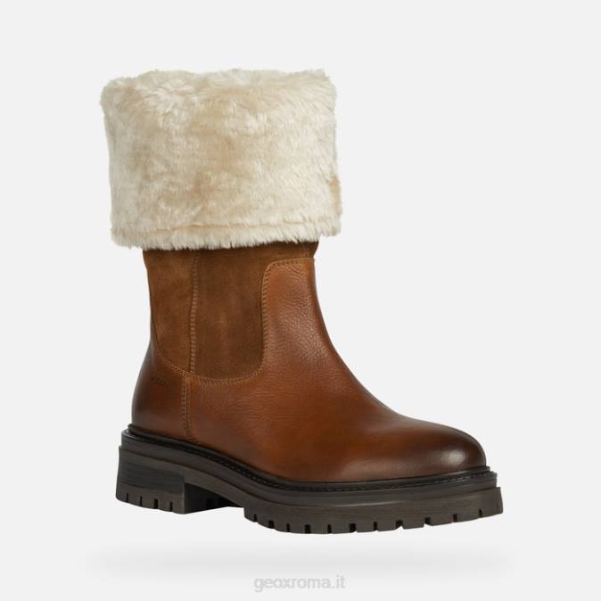 donna iridea FX0W221 cognac Geox