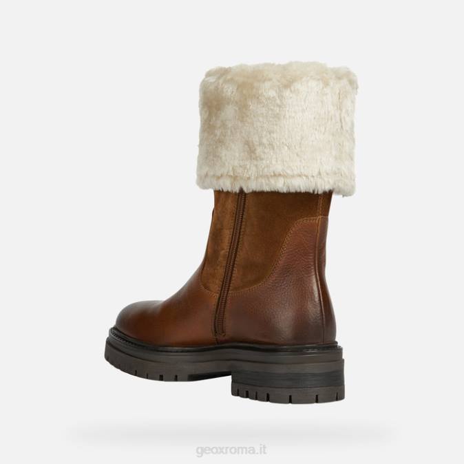 donna iridea FX0W221 cognac Geox