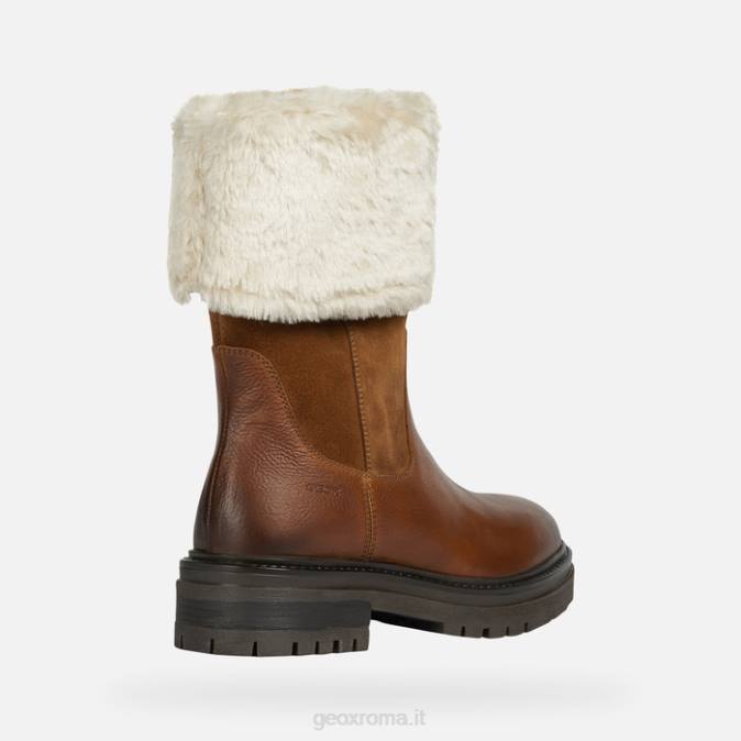 donna iridea FX0W221 cognac Geox