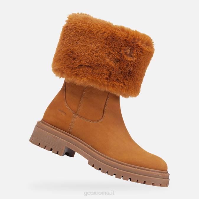 donna iridea FX0W361 cognac Geox