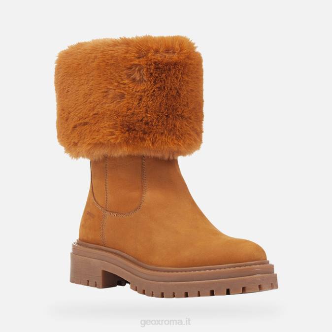 donna iridea FX0W361 cognac Geox