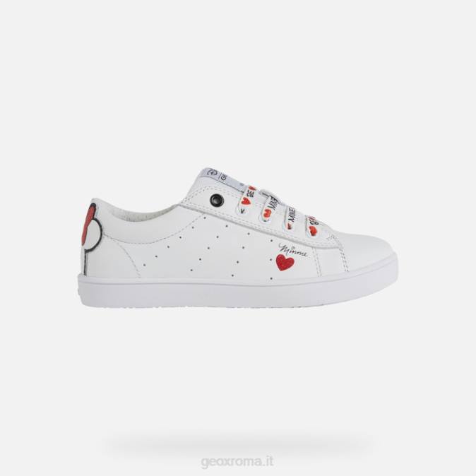 kate ragazza FX0W1233 bianco rosso Geox