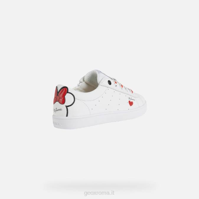 kate ragazza FX0W1233 bianco rosso Geox