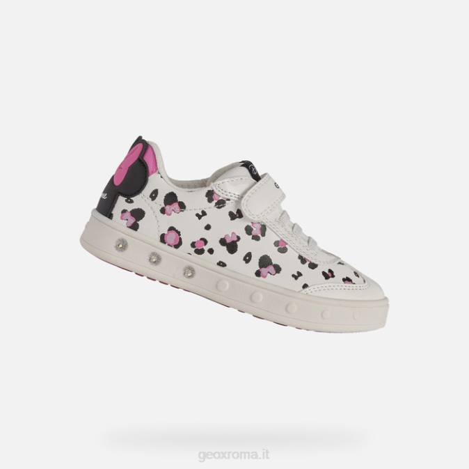 ragazza skylin FX0W1209 bianco nero Geox