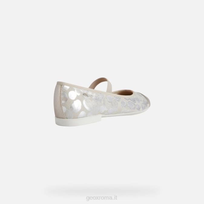 plié ragazza FX0W1196 beige/platino Geox