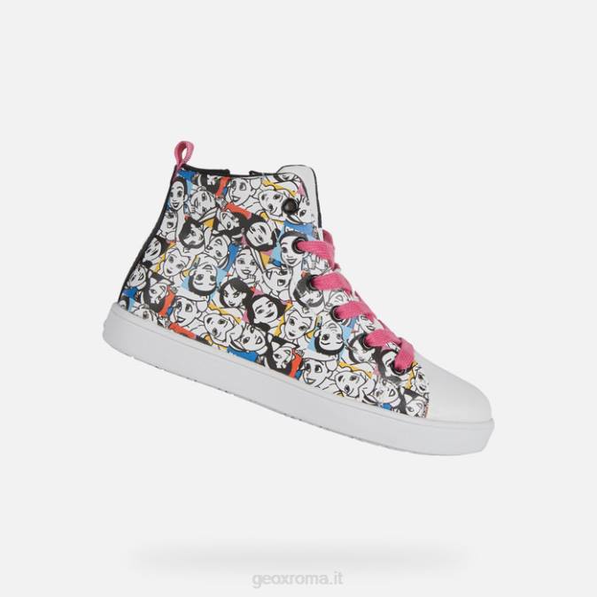 kate ragazza FX0W1145 bianco nero Geox