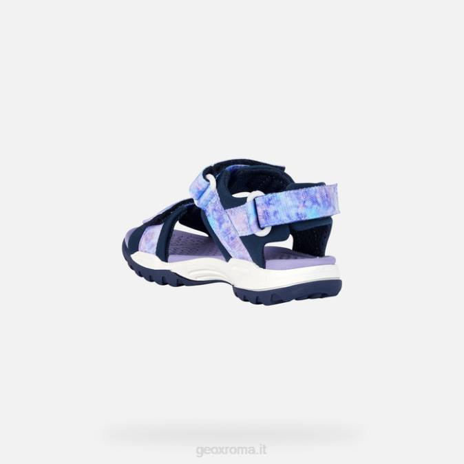 ragazza boreale FX0W1078 blu marino/viola Geox