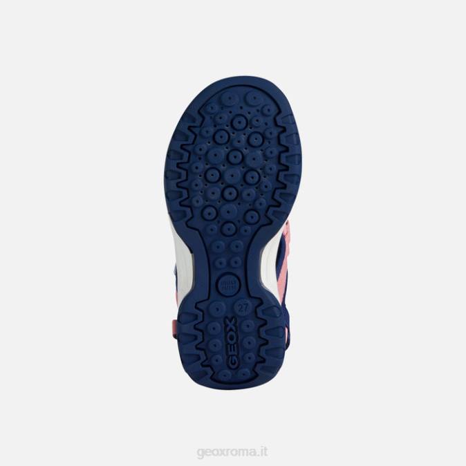 ragazza boreale FX0W1885 blu marino/corallo chiaro Geox