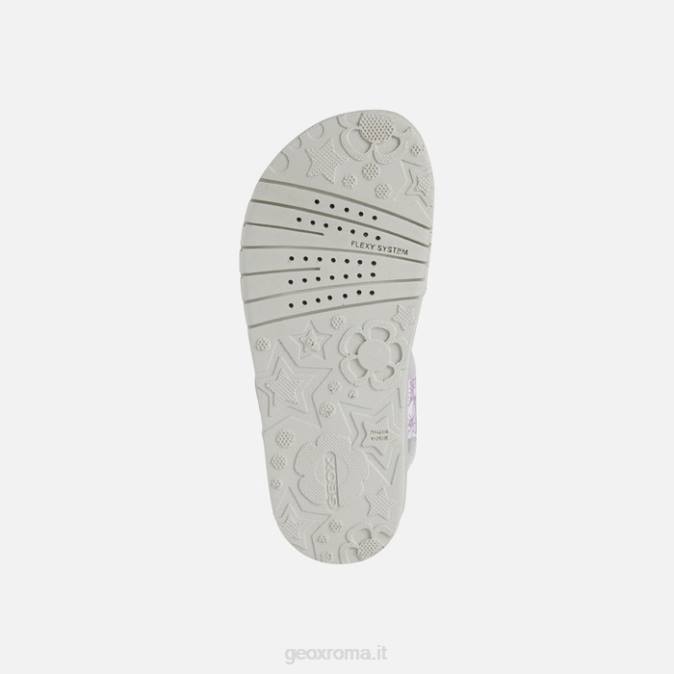 sandalo costarei bambina FX0W1940 bianco/rosa Geox