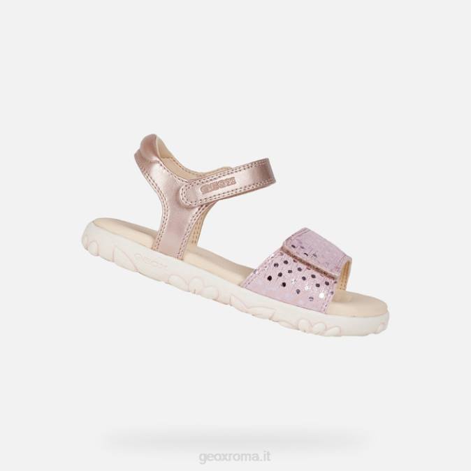 sandalo haiti ragazza FX0W1059 rosa antico Geox