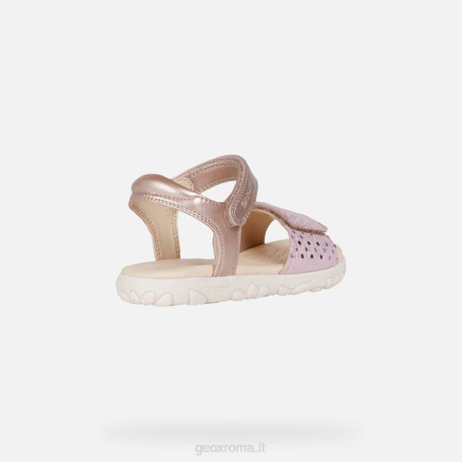 sandalo haiti ragazza FX0W1059 rosa antico Geox