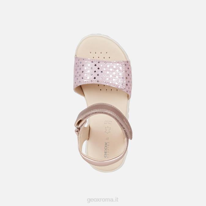 sandalo haiti ragazza FX0W1059 rosa antico Geox