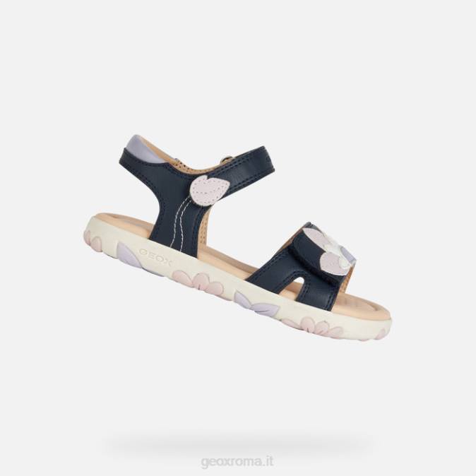 sandalo haiti ragazza FX0W1087 marina/rosa Geox