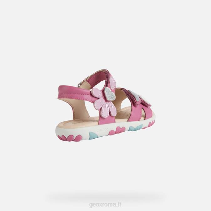 sandalo haiti ragazza FX0W1176 fucsia/rosa scuro Geox