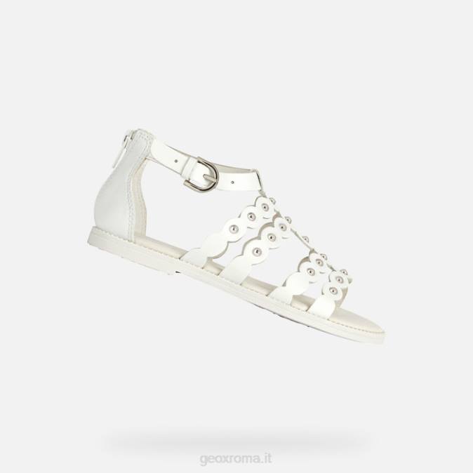 sandalo karly ragazza FX0W1105 bianco Geox