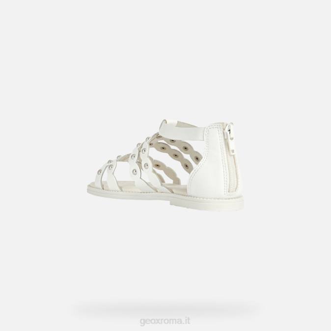 sandalo karly ragazza FX0W1105 bianco Geox