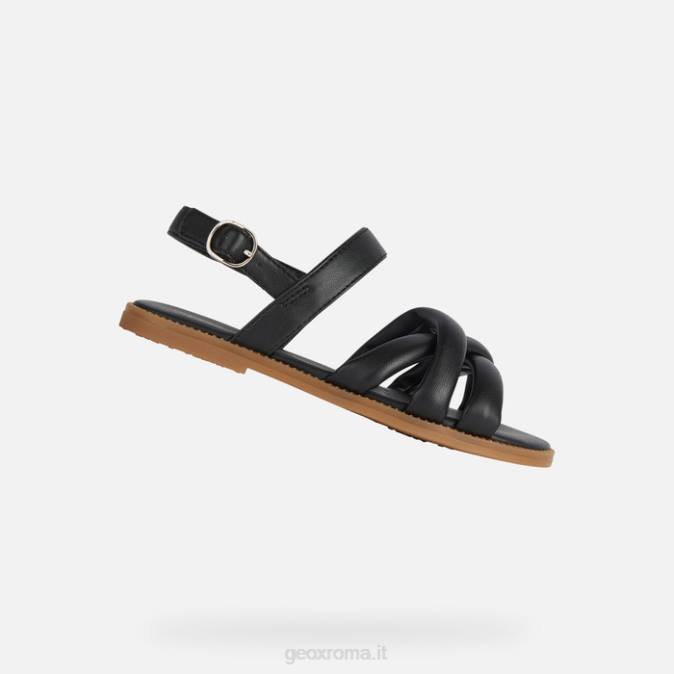 sandalo karly ragazza FX0W1107 nero Geox
