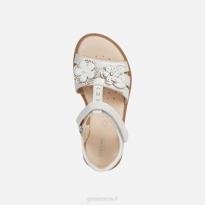 sandalo karly ragazza FX0W1150 bianco Geox