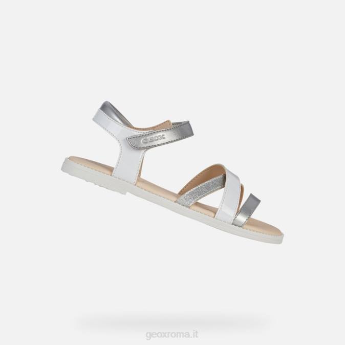 sandalo karly ragazza FX0W1225 bianco Geox