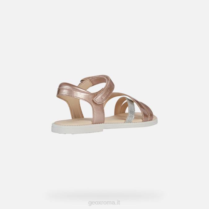 sandalo karly ragazza FX0W1246 rosa Geox