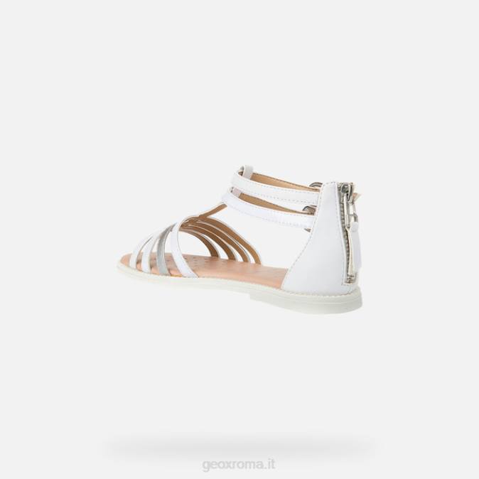 sandalo karly ragazza FX0W1872 bianco Geox