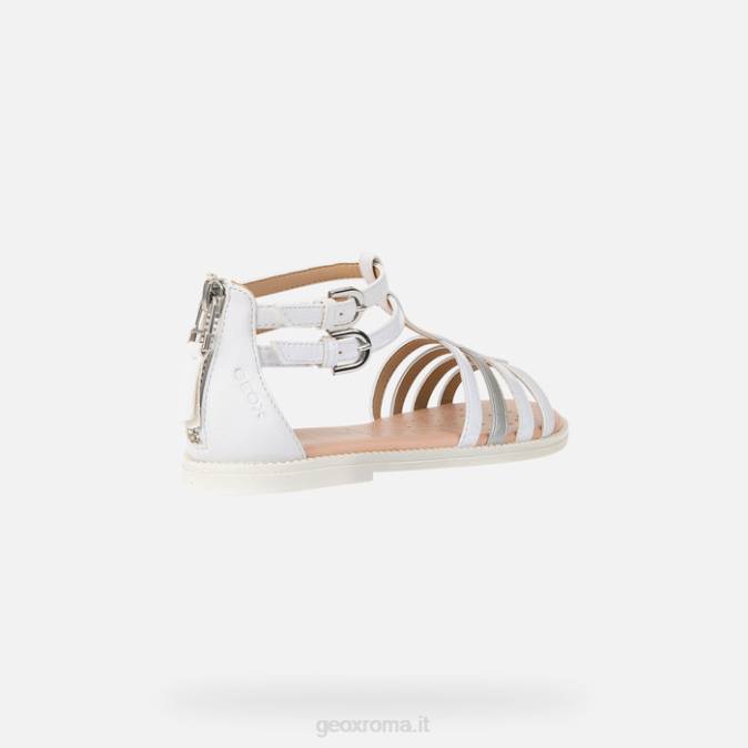 sandalo karly ragazza FX0W1872 bianco Geox
