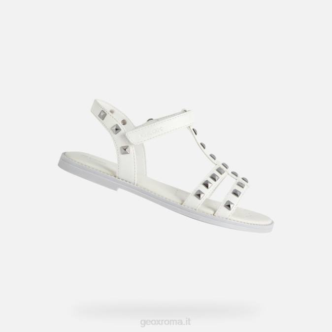sandalo karly ragazza FX0W1900 bianco Geox