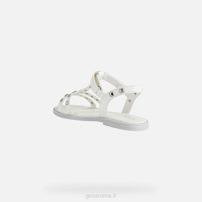 sandalo karly ragazza FX0W1900 bianco Geox
