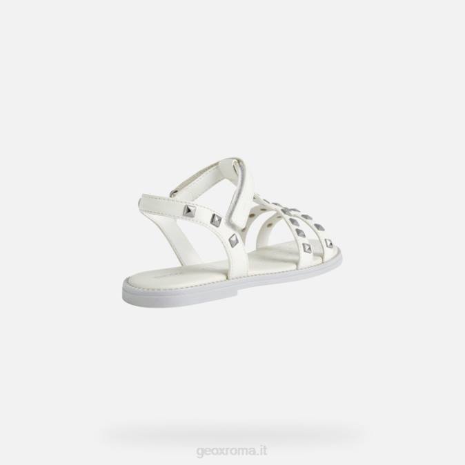 sandalo karly ragazza FX0W1900 bianco Geox