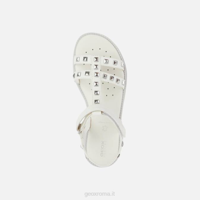 sandalo karly ragazza FX0W1900 bianco Geox