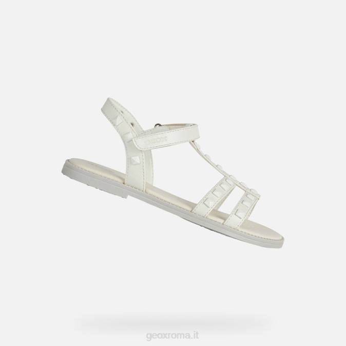 sandalo karly ragazza FX0W1901 bianco Geox