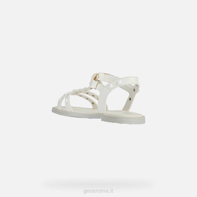 sandalo karly ragazza FX0W1901 bianco Geox
