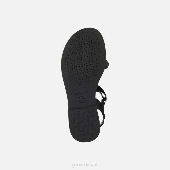 sandalo karly ragazza FX0W1902 nero Geox
