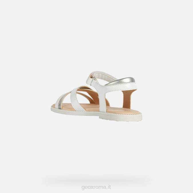 sandalo karly ragazza FX0W1905 bianco Geox