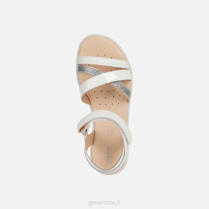 sandalo karly ragazza FX0W1905 bianco Geox