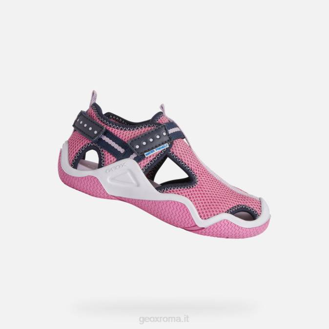 trampoliere junior FX0W1050 fucsia/blu Geox