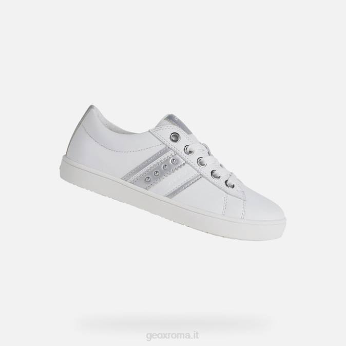 kate ragazza FX0W1861 bianco/argento Geox