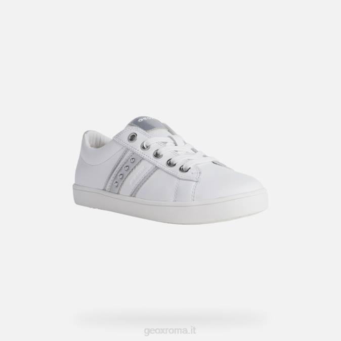 kate ragazza FX0W1861 bianco/argento Geox