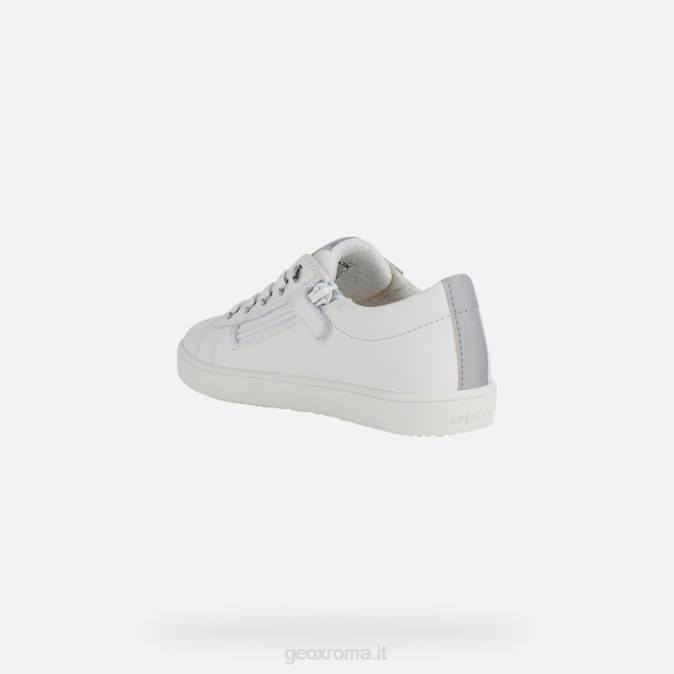 kate ragazza FX0W1861 bianco/argento Geox