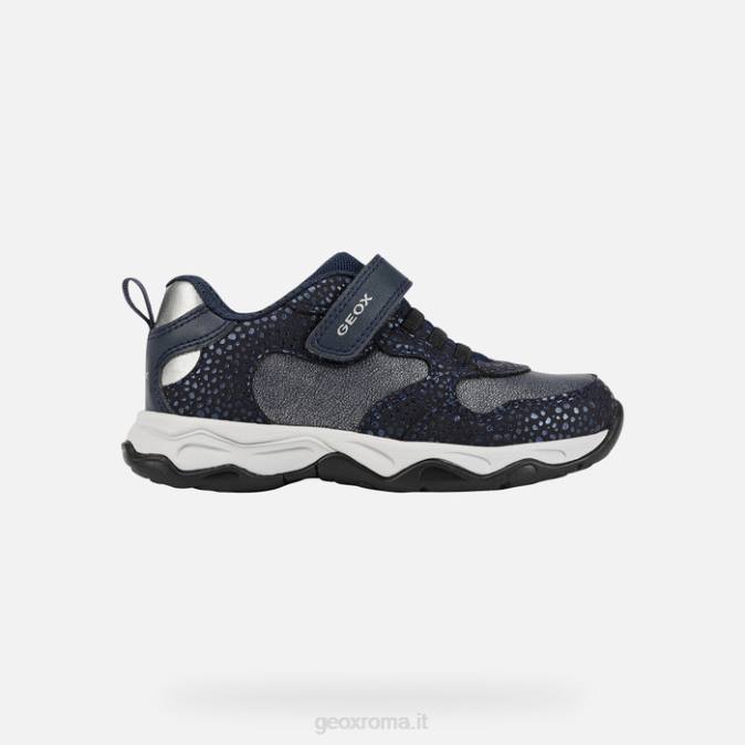 ragazza calca FX0W1091 argento navy/dk Geox