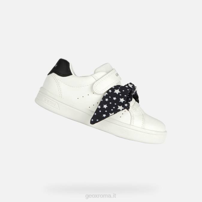 ragazza djrock FX0W1889 bianco nero Geox