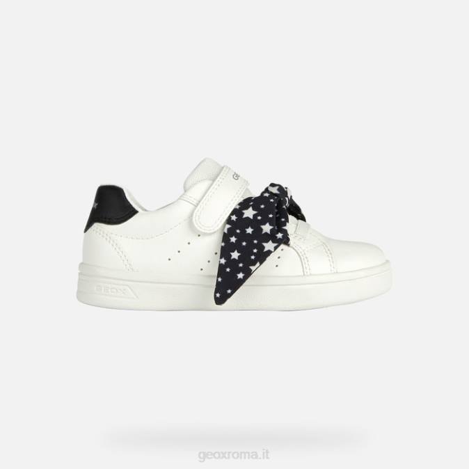 ragazza djrock FX0W1889 bianco nero Geox