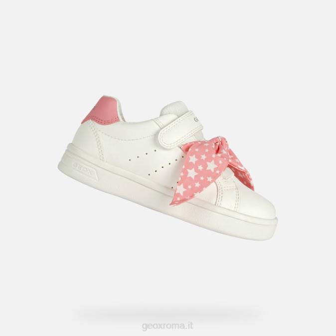ragazza djrock FX0W1890 bianco/corallo chiaro Geox