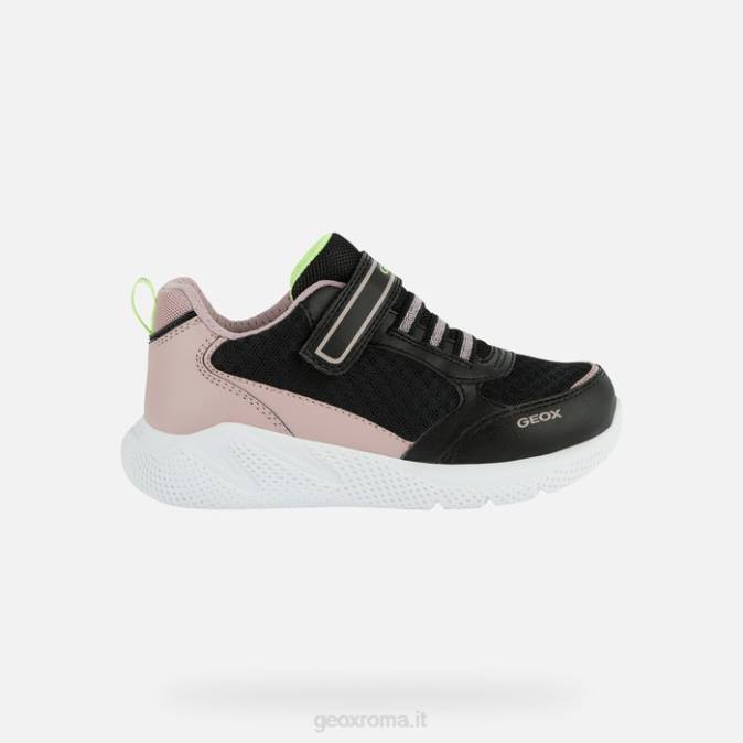ragazza sprint FX0W1121 rosa nera Geox