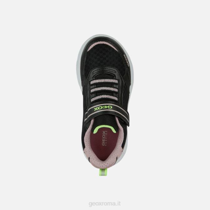 ragazza sprint FX0W1121 rosa nera Geox
