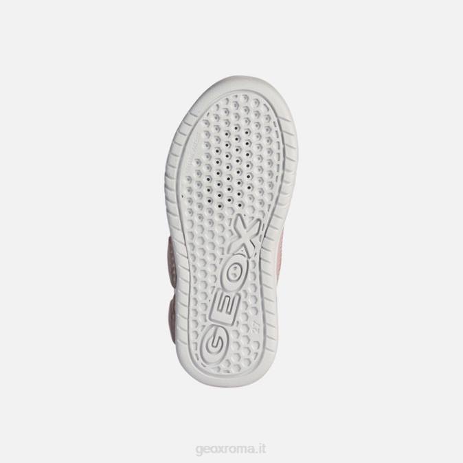 illuminus junior FX0W1911 rosa chiaro/bianco Geox