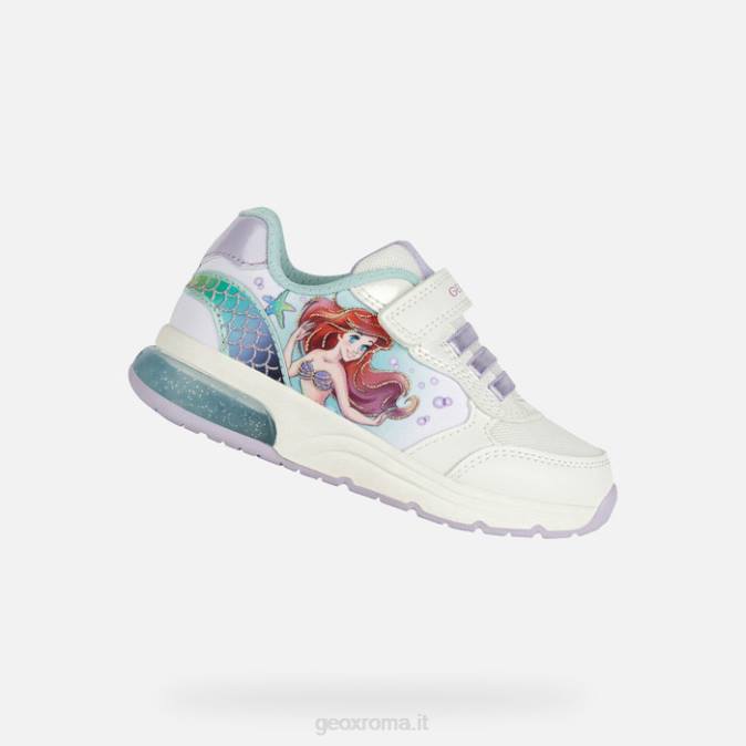 ragazza del club spaziale FX0W1114 bianco/mare d'acqua Geox