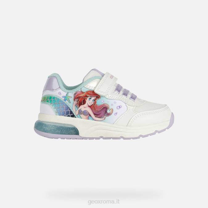 ragazza del club spaziale FX0W1114 bianco/mare d'acqua Geox
