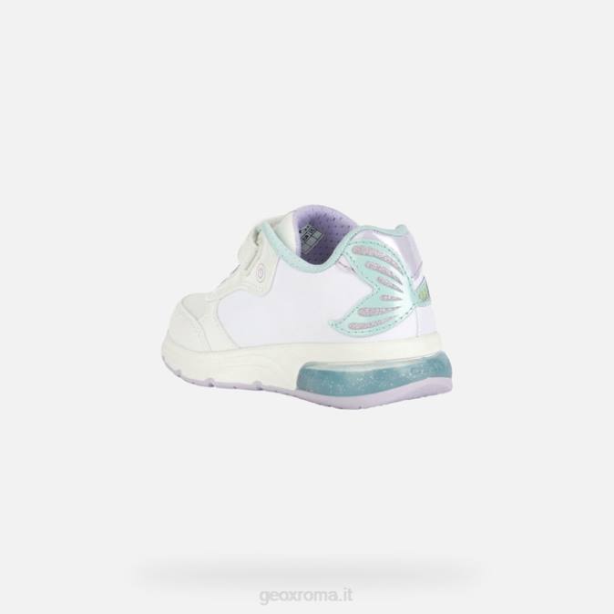 ragazza del club spaziale FX0W1114 bianco/mare d'acqua Geox