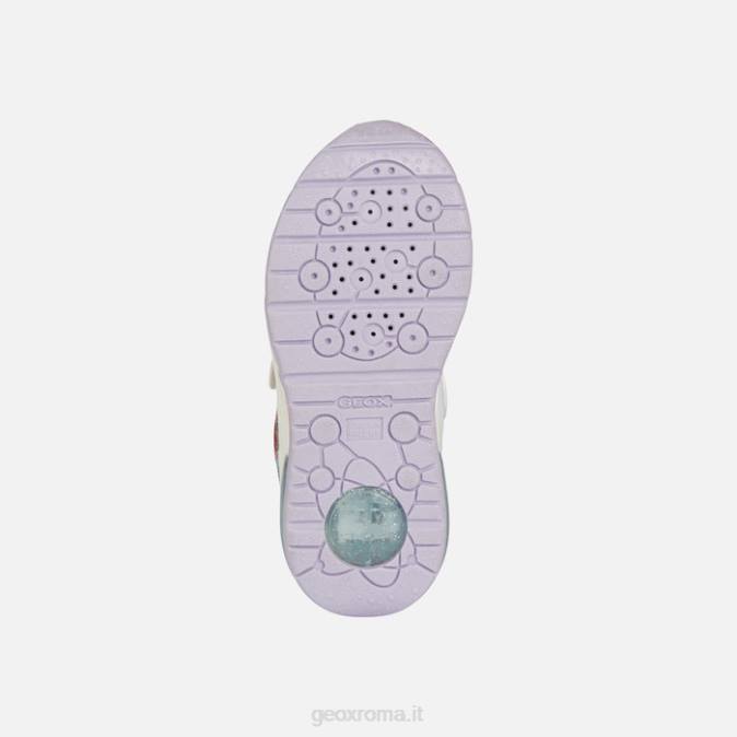 ragazza del club spaziale FX0W1114 bianco/mare d'acqua Geox